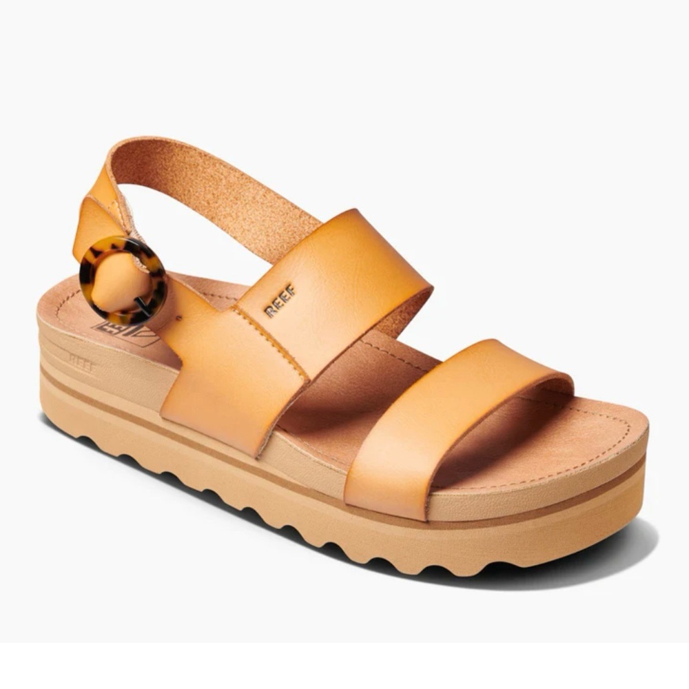 Reef  Vista Tan Platform Sandals